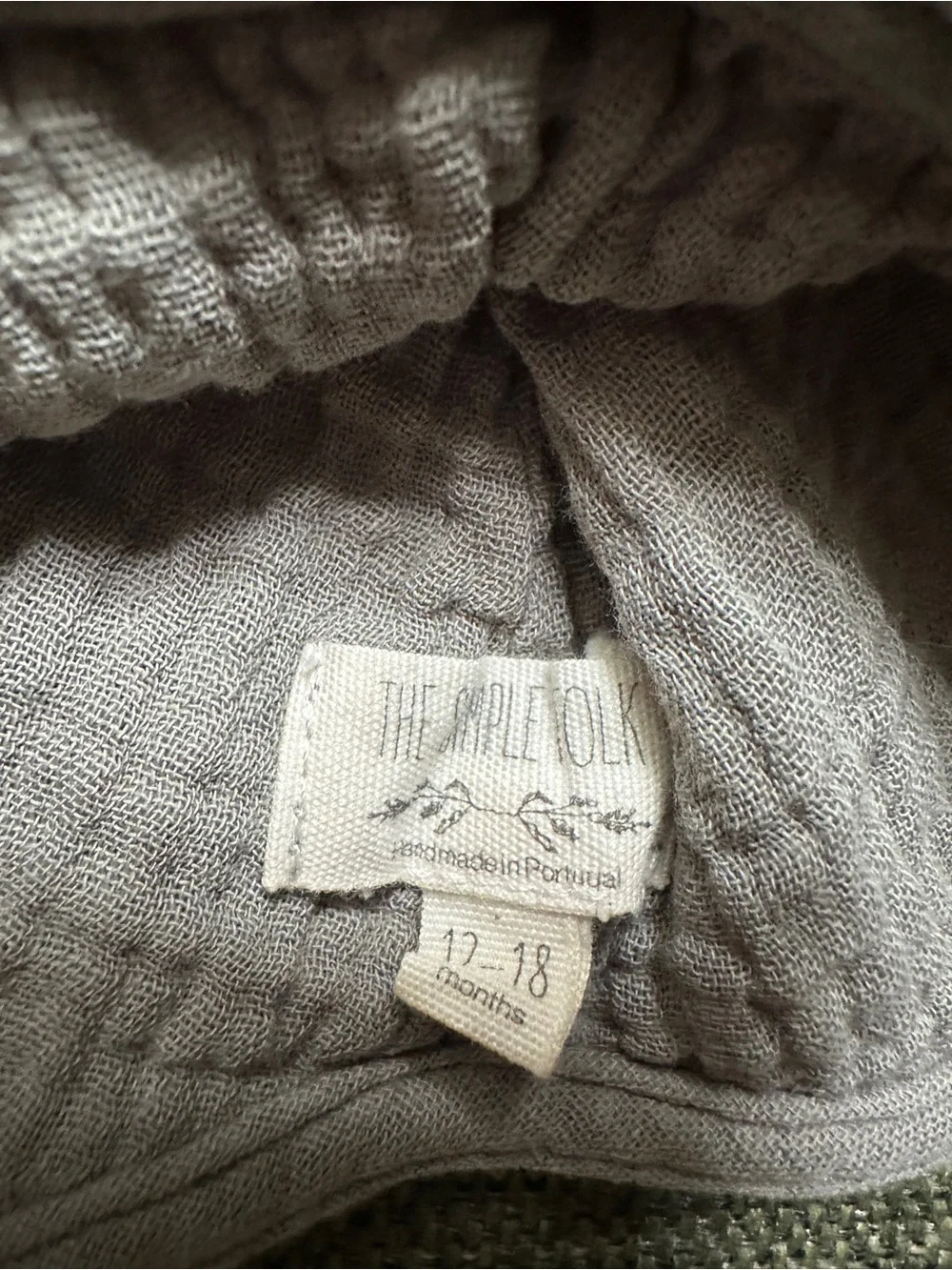 The Simple Folk Cotton Bonnet 12-18m